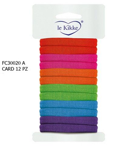 CARD ELASTICI COL. FORTI DA 12PZ +