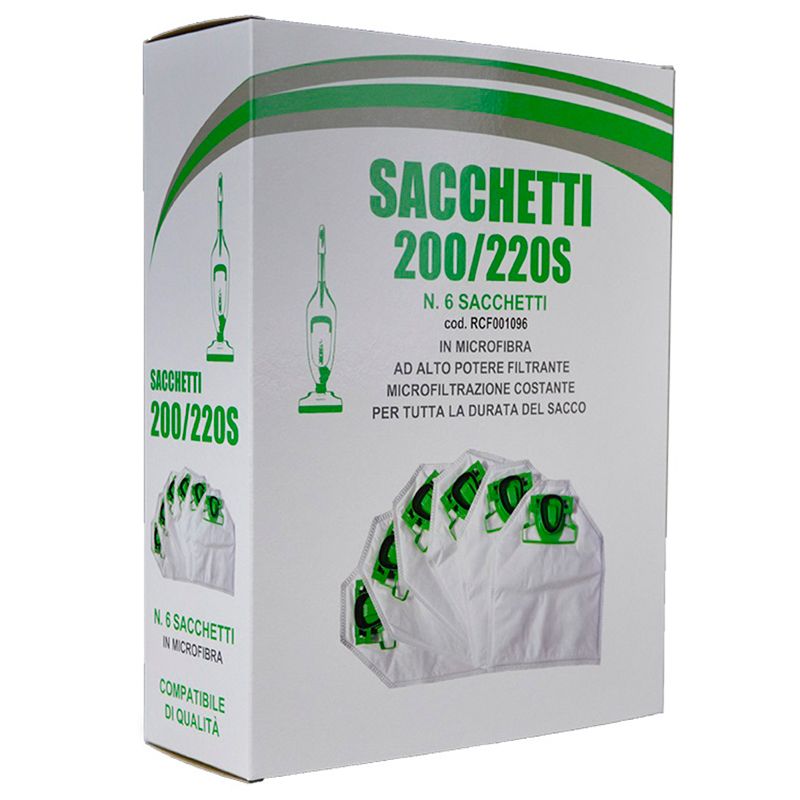 MG - SACCHETTI CON SCATOLA VK200/220S 6PZ