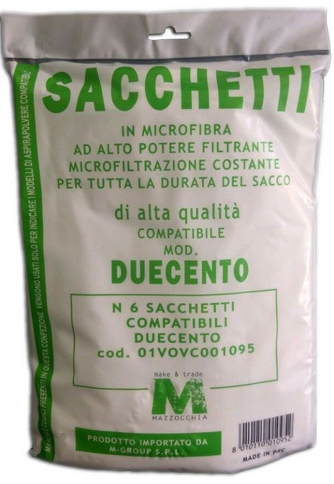 MG - SACCHETTI VK 200 MICROFIBRA 6PZ/ DUST BAGS VK 200 6PZ