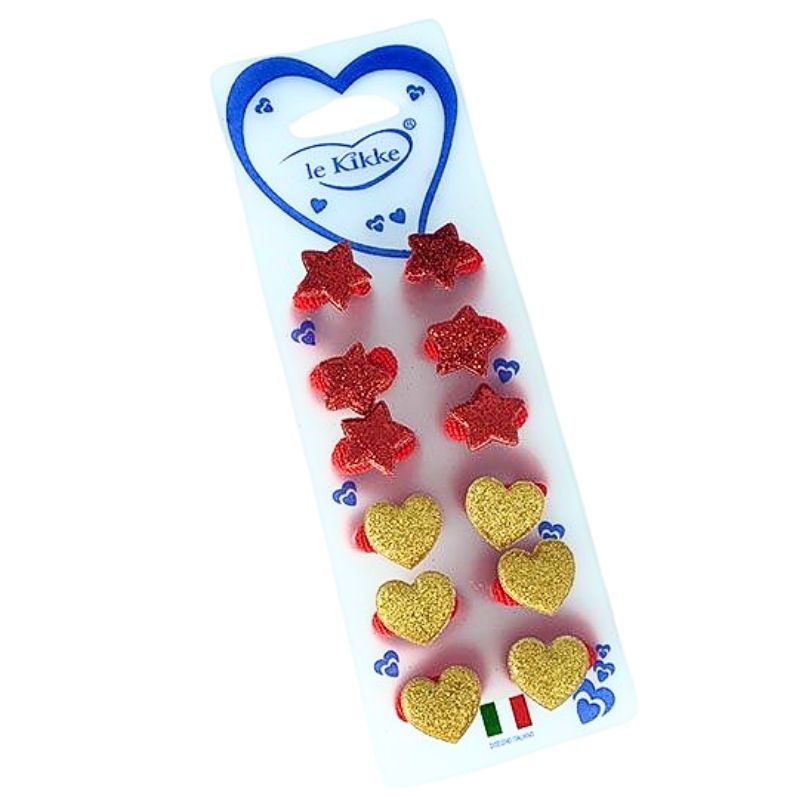 POLSINO C/CUORE STELLA ORO E ROSSO (x12PZ)