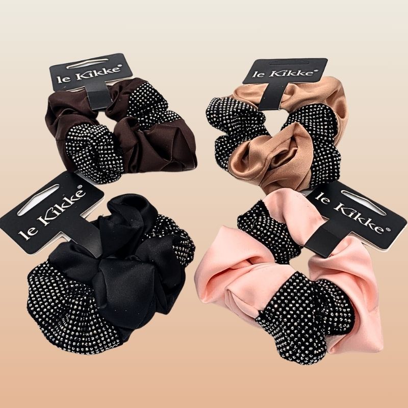 SCRUNCHIES RASO CON STRASS