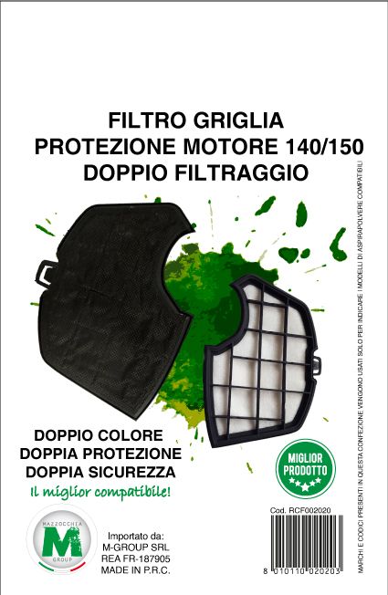 MG - FILTRO GRIGLIA MOTORE VK140 DOPPIO COLORE
