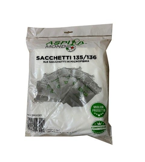 ASPIRAMONDO - SACCHETTI 135/136  IN BUSTA